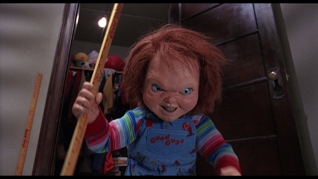 A yardstick wielding Chucky proves there are definitely creepier things out there than clowns. 
