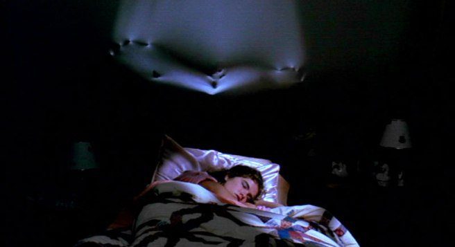 While Tina and Rod break the first cardinal rule of horror movies, Freddy checks in on a slumbering Nancy.